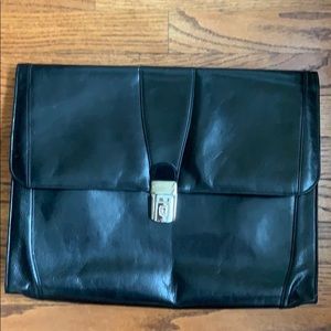 Bosca leather laptop bag